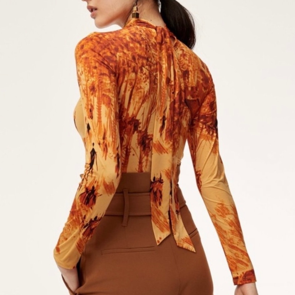 Aritzia Mock Neck Long Sleeve Top